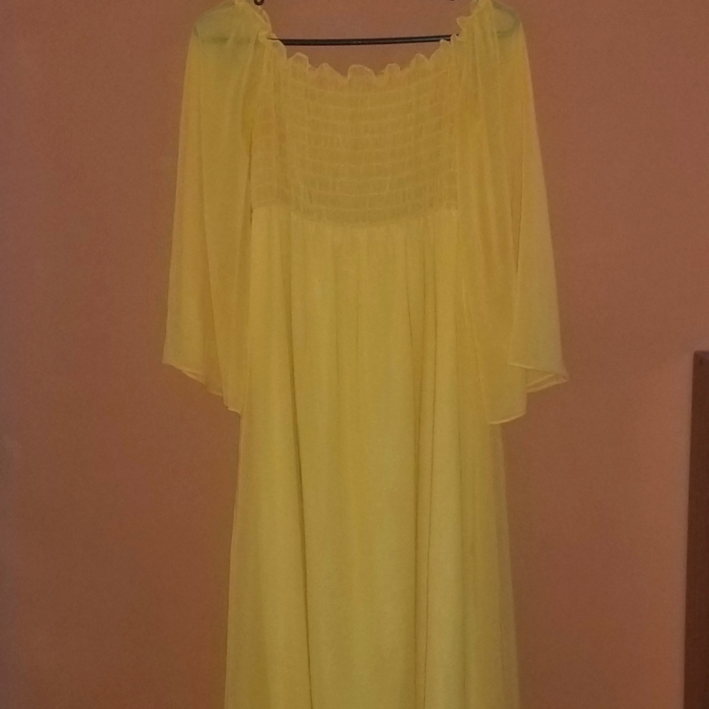 Canary Yellow Shein Dress